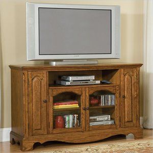 Home Styles Country Casual Wood LCD Plasma Distressed Oak Finish TV 