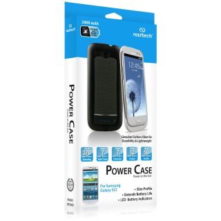 Galaxy S3 SIII s III Naztech 2400 mAh Power Case Extended Charger 