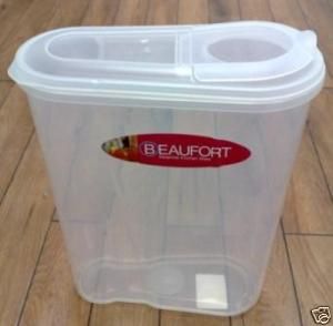 Litre Plastic Cereal Storage Box Food Container BN