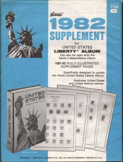 Harris 1982 Supplement for United States Liberty Album