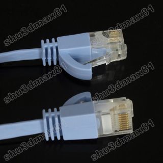 98ft RJ45 Cat6 Ethernet PC LAN Network Flat Cable 30M