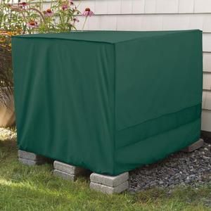 Weather Wrap Square Central Air Conditioner Cover Green