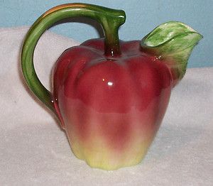 Vintage Haldon Group Japan Ceramic Apple Shape Pitcher