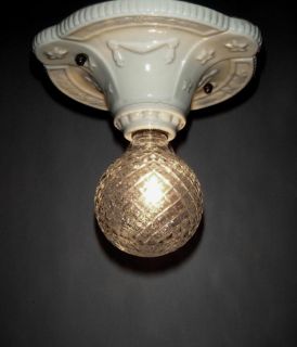   Flush Mount Antique Porcelain Ceiling Wall Lamp Light Fixture