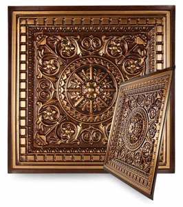 Ceiling Skin 1 Relief Tile FDC215 Antique Gold 2X2 Ceiling tiles
