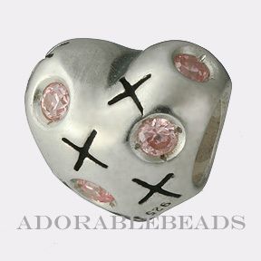Authentic Chamilia Silver Limited Valentine Heart Bead