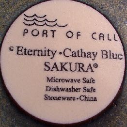 Sakura Eternity Cathay Blue 10 3 4 Stoneware Dinner Plate Port of 