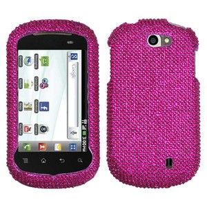 For T Mobile LG DoublePlay Crystal Diamond Bling Hard Case Phone Cover 