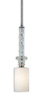   Pendant Light Nickel & Glass Shade Chandelier Lighting Fixture Lamp