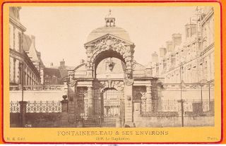 Fontainebleau Baptistere Old Albumen Photo CC 1880