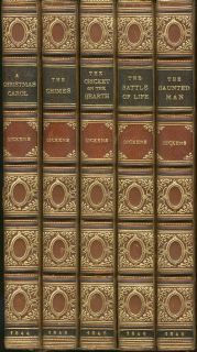 Charles Dickens 5 Christmas Books 1st Editions 1844 48