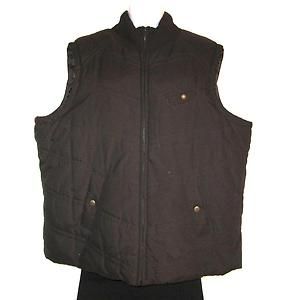 Jones New York Sport Woman Chocolate Brown Quilted Vest Plus Size 2X 