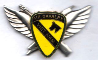air cav 1st cavalry vietnam 1st style air assault badge