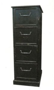 Distressed Bexley 4 Drawers Tall File Cabinet 25 Country European 