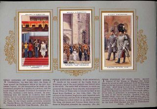 Tobacco Card Album Cards WD HO Wills King George V Reign 1910 to 1935 