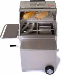 HASTY BAKE 84 CONTINENTAL STAINLESS STEEL CHARCOAL GRILL   NEW