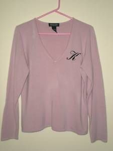 Pink New York Company Sweater Large Excellent Cond