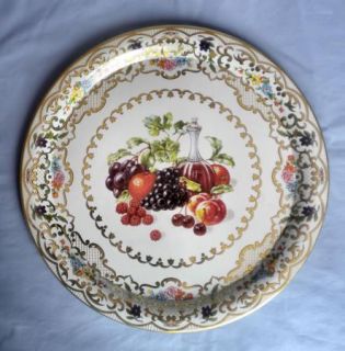 Vtg Daher Decorated Ware Fruits Wine Tray 825 England