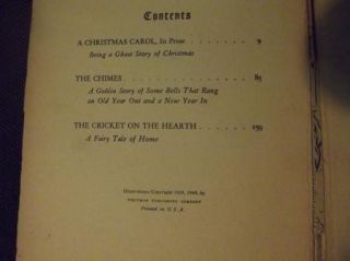 Charles Dickens Christmas Stories Whitman Publ 1939 40 Illustrated 
