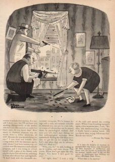 1959 Charles Addams Family Gangsters Shootout 50s Comic Cartoon Art 