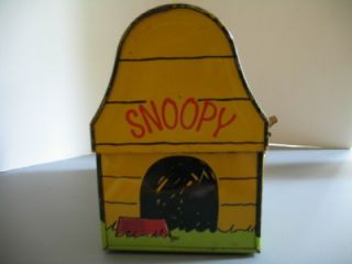 Vintage Original Snoopy Metal Lunch Box with Peanuts Thermos 1968 