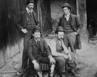 1889 photo Newspaper journalists Ervin Wardman, New York Tribune, W.J 