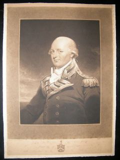   After James Ramsay 1812 Mezzotint Naval Portrait Charles Cotton