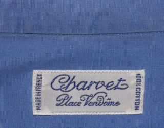 CHARVET France $635 Blue Dress Shirt French Cuffs 16 5 WOW