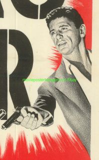 Gang War Movie Poster Charles Bronson RARE Australian linenbacked 