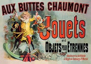 Aux Buttes Chaumont Jouets French Poster Friends TV