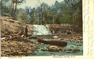 Chautauqua NY Buttermilk Falls Chautauqua County 1909