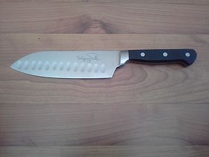 Wolfgang Puck 7 Santoku Chef Knife Black