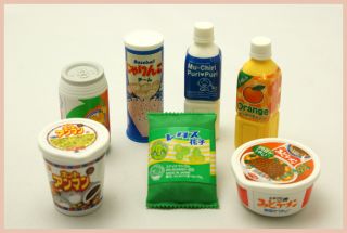 New Iwako Japanese Eraser Convenience Shop Set 7pcs FSH