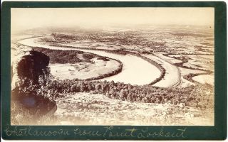 Chattanooga TN Tennessee from Point Lookout Boudoir Cabinet Card Photo 