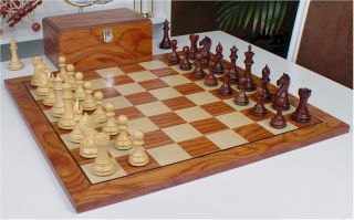  knight staunton chess set in rosewood boxwood with rosewood chess 