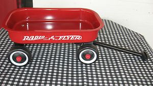 Radio Flyer Wagon Red Metal 12 inches long IN BOX