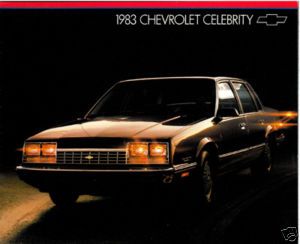 1983 Chevrolet Chevy Celebrity Sales Brochure Book