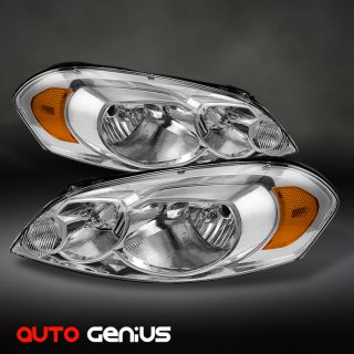 06 12 CHEVY IMPALA, 06 07 MONTE CARLO CRYSTAL HEADLIGHTS FRONT LAMPS 