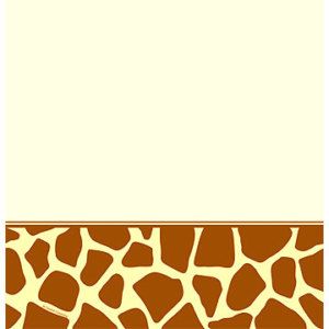 Animal Print Party Supplies Giraffe Plastic Tablecover