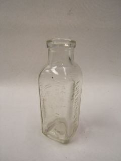 Hires Extract for Home Use Glass Bottle Vintage Clear