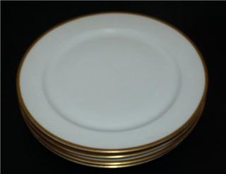 Charles Martin Limoges Salad Dessert Plates Gold Trim