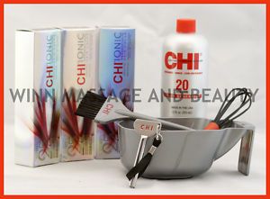 Chi Ionic Gray Coverage Complete Kit Brown Hair 
