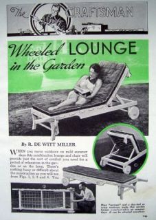 Adjustable Chaise Lounge Lawn Chair on Wheels DIY Plans