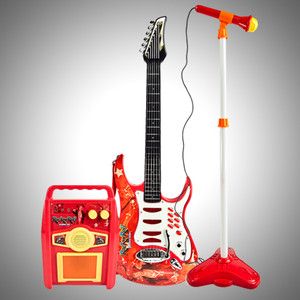 NEW Guitar Microphone Amplifier Toy Kids Karaoke Electric Boy Girl 