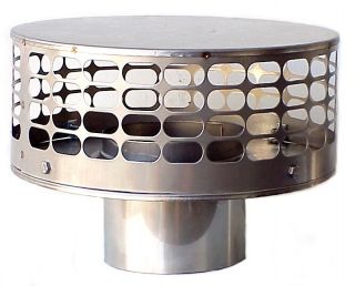   Available 5, 5.5, 6, 7, 8,10 Round Stainless Steel Chimney Cap
