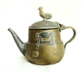 Chinese Original Antique   19th Century   Brass Tea kettle/Teapot
