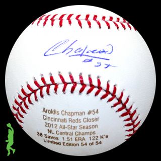 Aroldis Chapman Signed Auto 2012 All Star Baseball Ball Cincinnati 