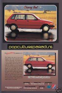 1986 Chevrolet Sprint Plus Car Hatchback Chevy Card