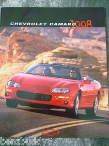 1998 Chevrolet Camaro SS Z28 Convertible FULL COLOR 32 pg dealer 