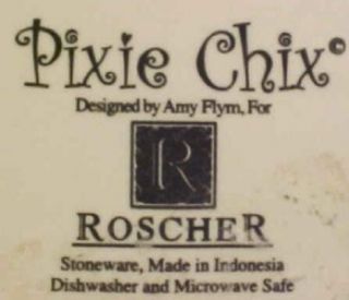 Adorable Pixie Chix Salad Plate Amy Flym Roscher Cake